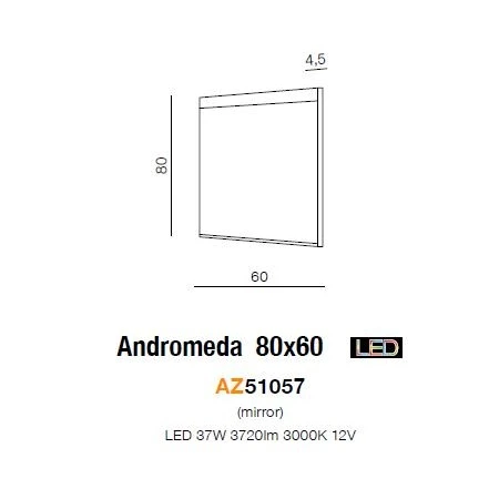 Azzardo Lustro Andromeda 80x60 AZ51057